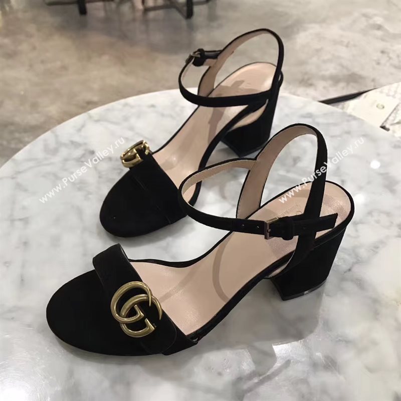 Gucci heels black sandals Shoes 4257