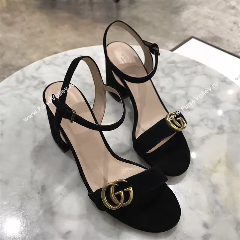Gucci heels black sandals Shoes 4257
