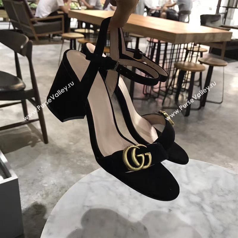 Gucci heels black sandals Shoes 4257