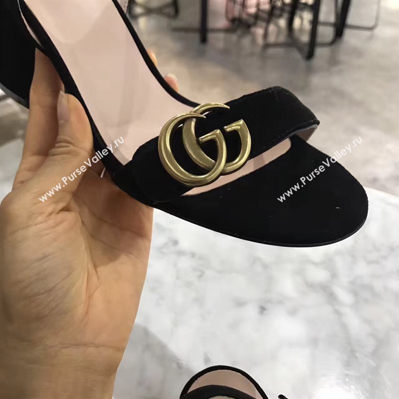 Gucci heels black sandals Shoes 4257