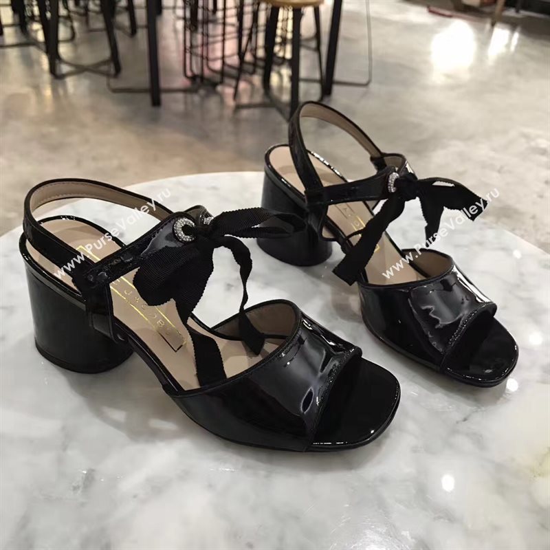 Marcby Marc Jacob heels sandals black paint shoes 4259
