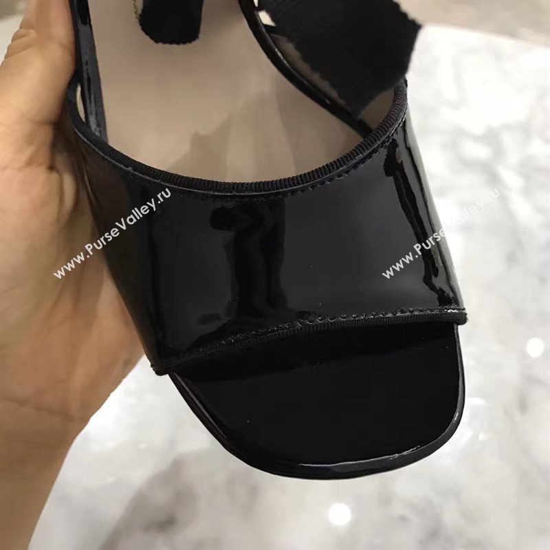 Marcby Marc Jacob heels sandals black paint shoes 4259