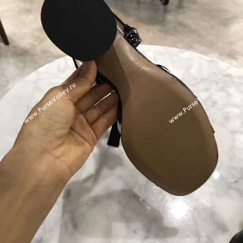 Marcby Marc Jacob heels sandals black paint shoes 4259