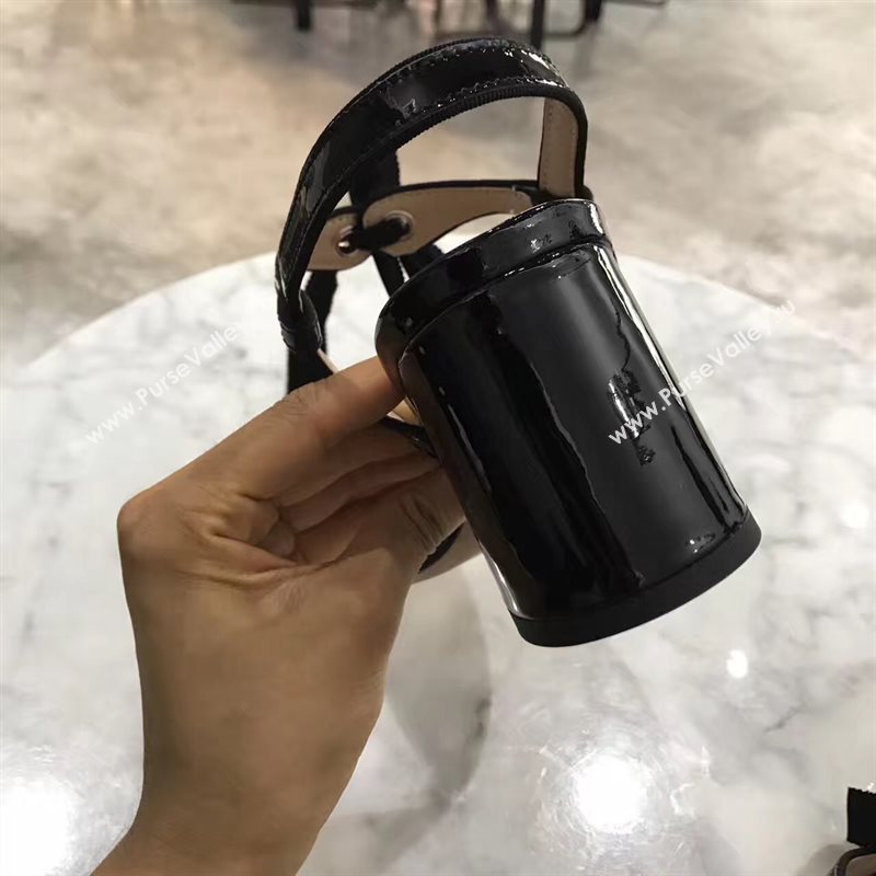 Marcby Marc Jacob heels sandals black paint shoes 4259