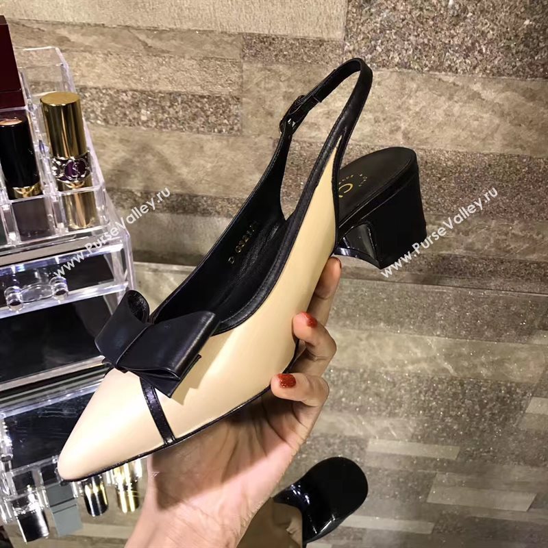 Chanel heels light tan black v Shoes 4263