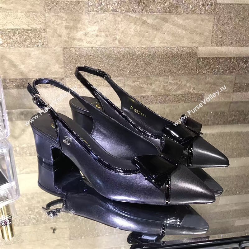 Chanel black heels Shoes 4264