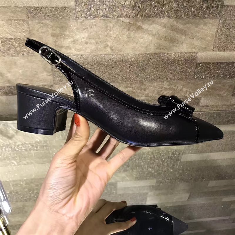 Chanel black heels Shoes 4264