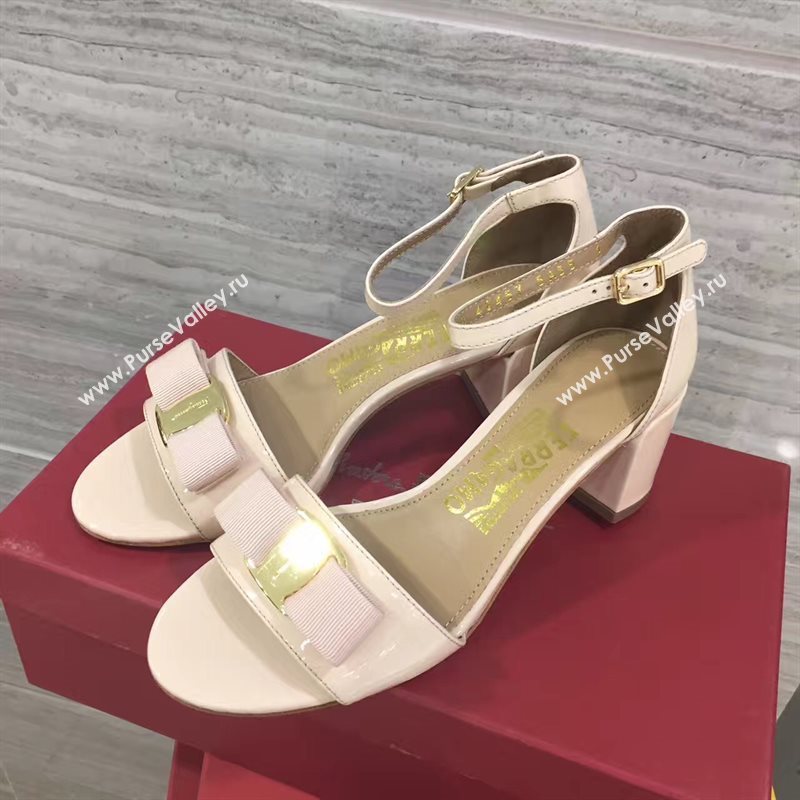 Ferragamo heels nude sandals shoes 4265