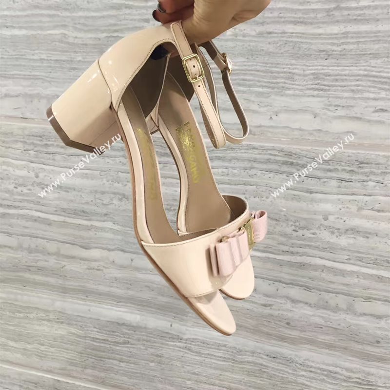 Ferragamo heels nude sandals shoes 4265