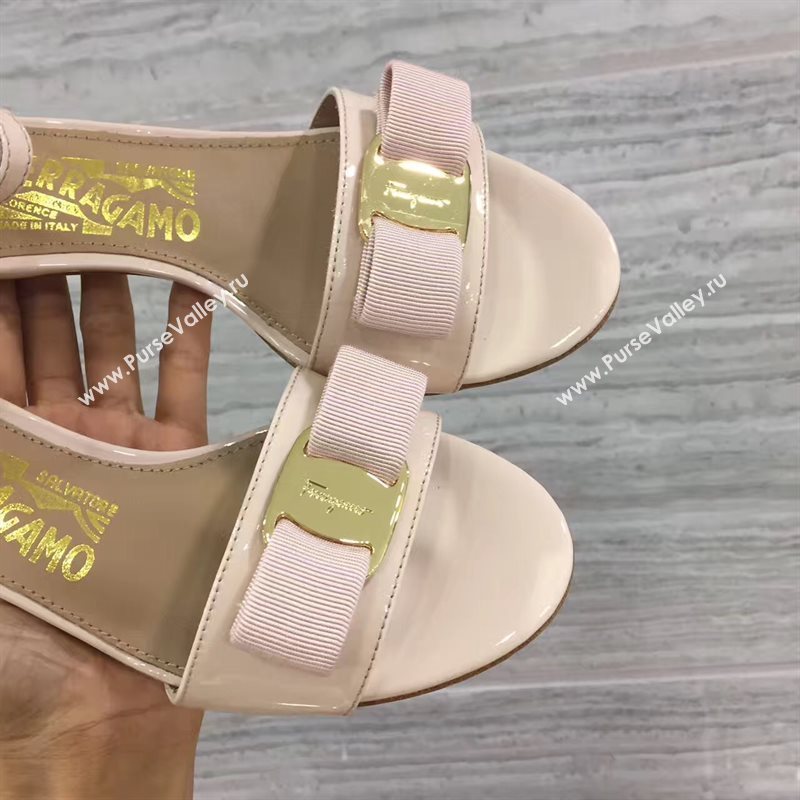 Ferragamo heels nude sandals shoes 4265