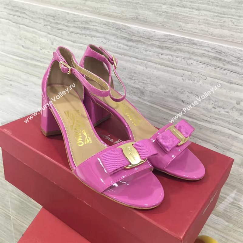 Ferragamo heels sandals rose paint shoes 4266