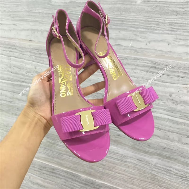 Ferragamo heels sandals rose paint shoes 4266