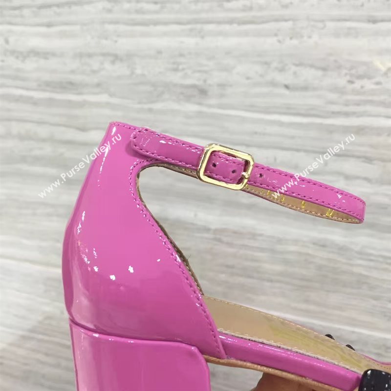 Ferragamo heels sandals rose paint shoes 4266