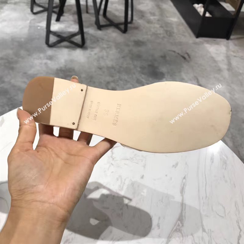 Hermes paint nude sandals shoes 4274