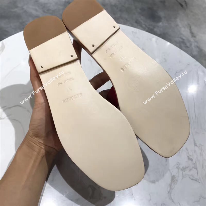 Hermes paint red sandals shoes 4277