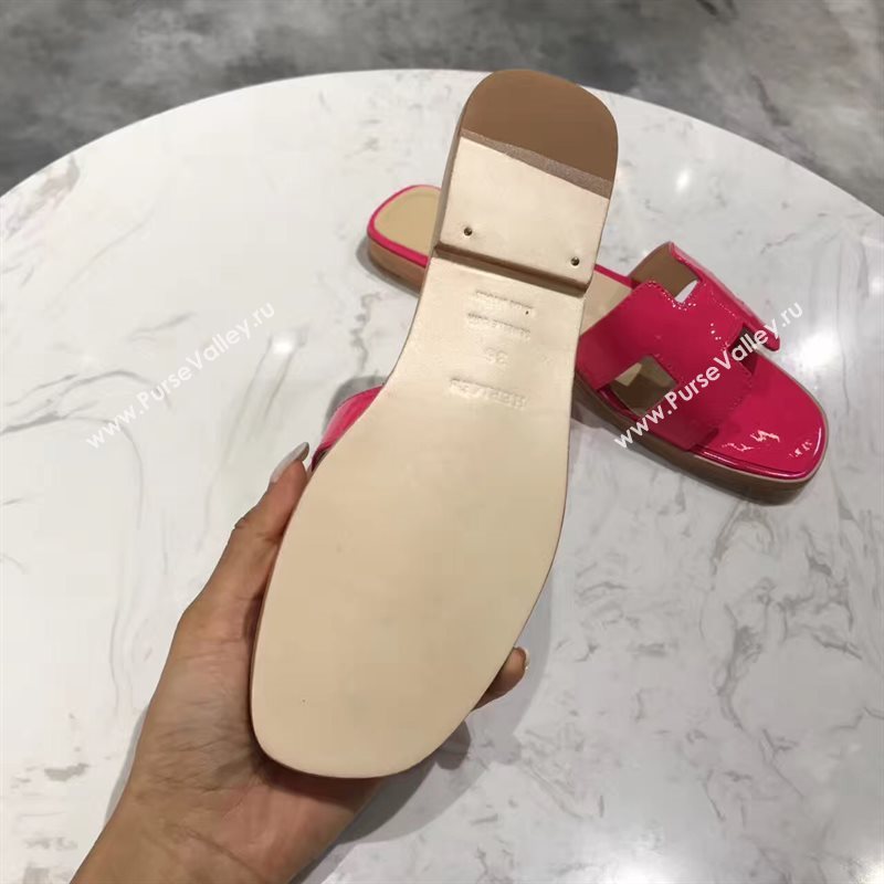 Hermes paint sandals red rose shoes 4278