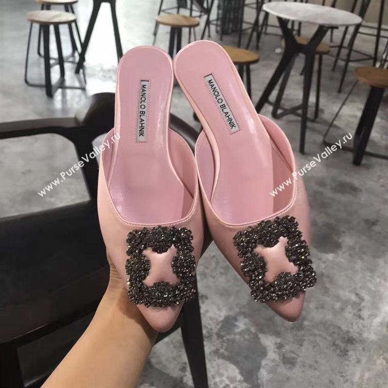 Manolo Blahnik MB pink sandals shoes 4280