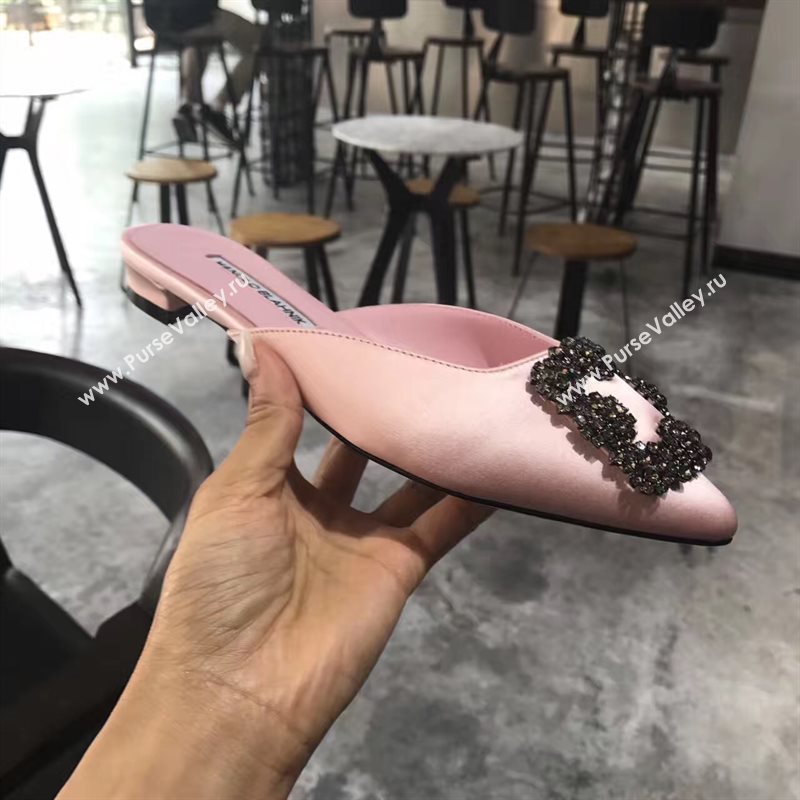 Manolo Blahnik MB pink sandals shoes 4280