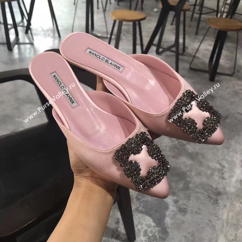 Manolo Blahnik MB pink sandals shoes 4280