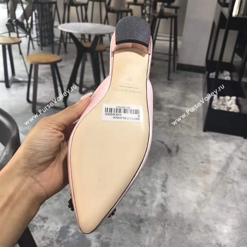 Manolo Blahnik MB pink sandals shoes 4280