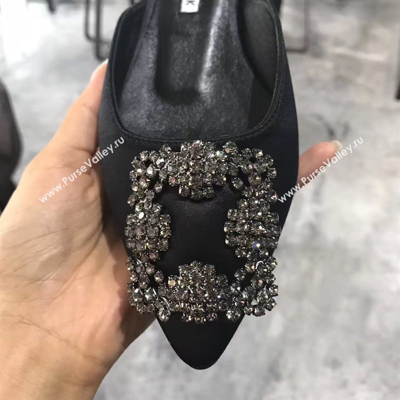 Manolo Blahnik MB black sandals shoes 4281