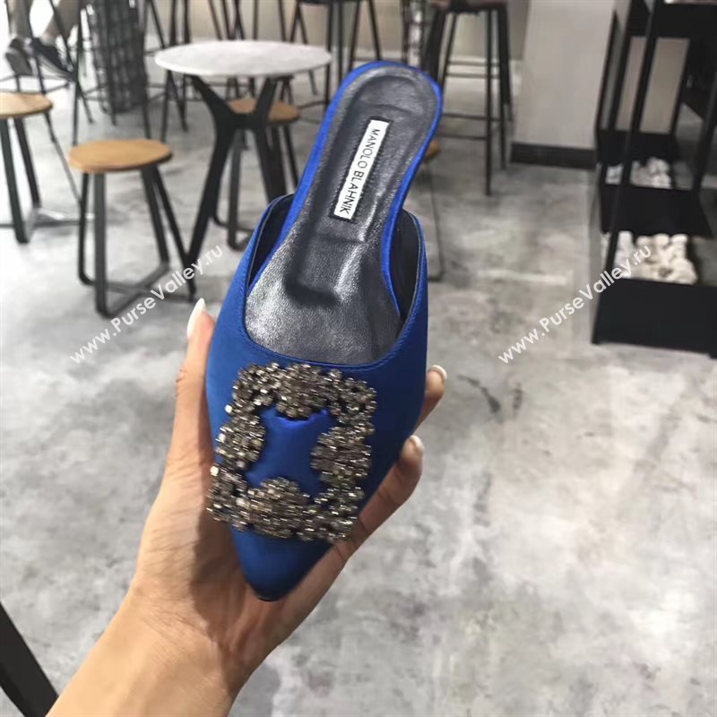 Manolo Blahnik MB blue sandals shoes 4282