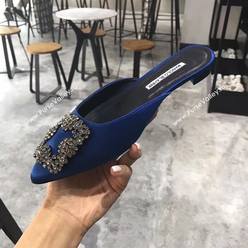 Manolo Blahnik MB blue sandals shoes 4282