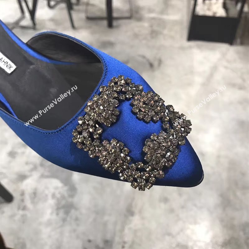 Manolo Blahnik MB blue sandals shoes 4282