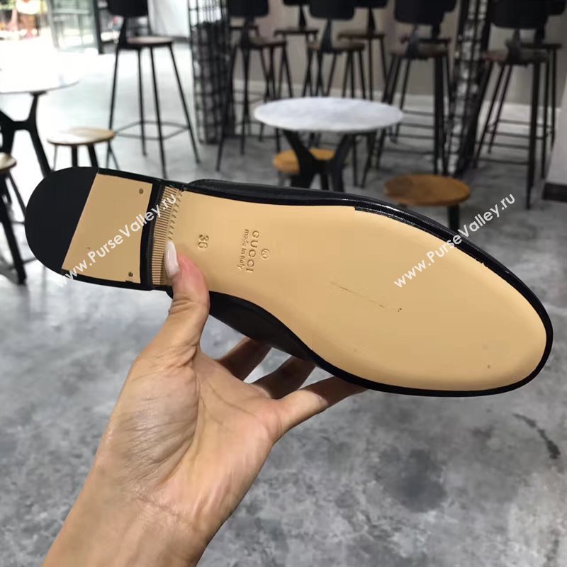 Gucci sandals flower black Shoes 4284