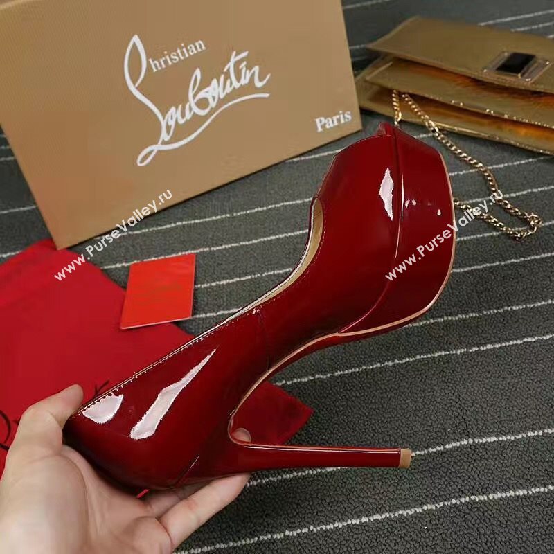 Christian Louboutin CL paint red soled 13cm sandals heels shoes 4200