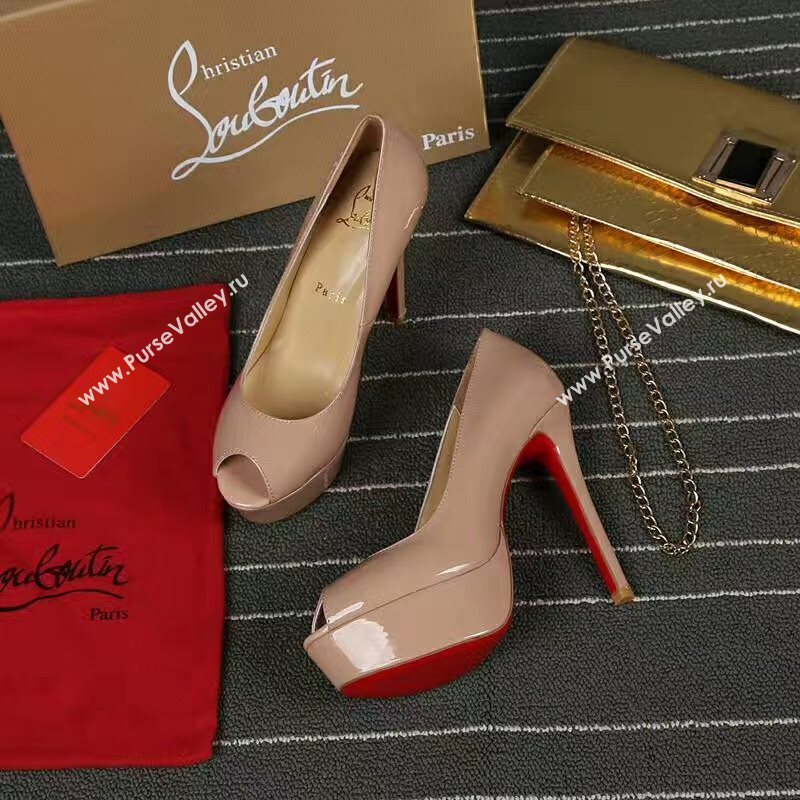 Christian Louboutin CL paint red soled 13cm sandals heels shoes 4200