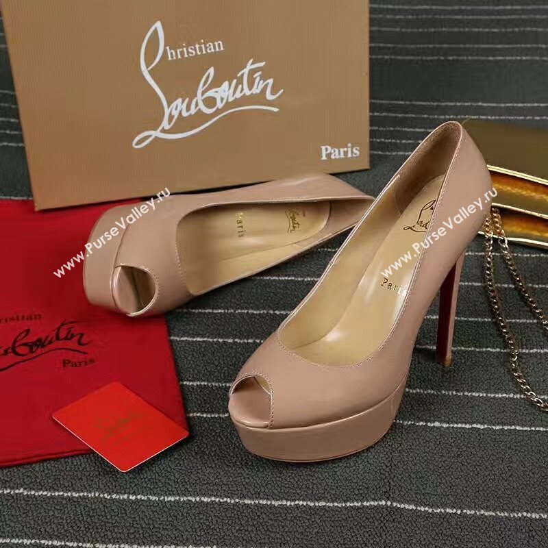 Christian Louboutin CL nude 13cm sandals heels shoes 4203