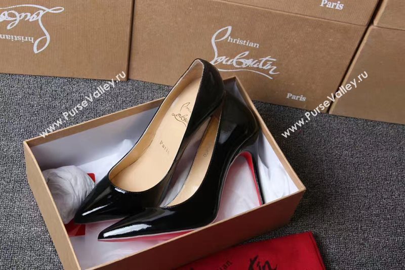 Christian Louboutin CL black 11cm heels sandals soled red shoes 4205