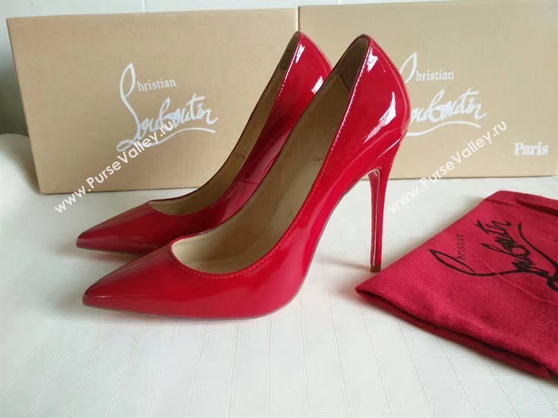 Christian Louboutin CL 11cm heels sandals red paint shoes 4206