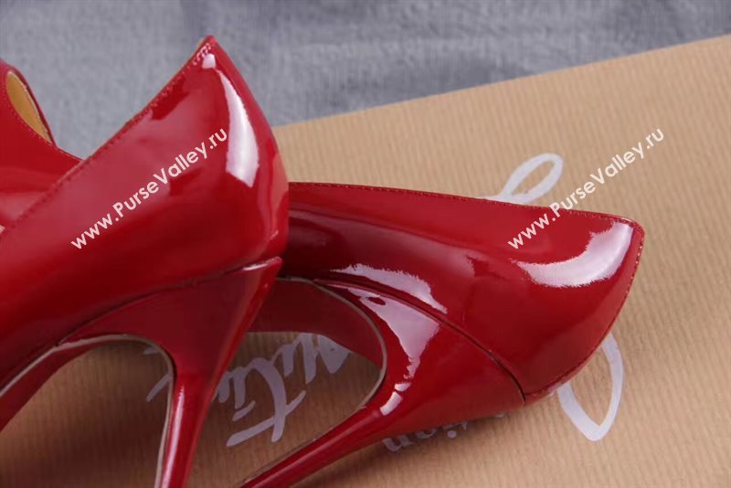 Christian Louboutin CL 11cm heels sandals red paint shoes 4206