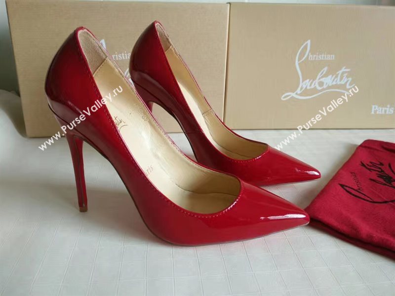 Christian Louboutin CL 11cm heels sandals red paint shoes 4206