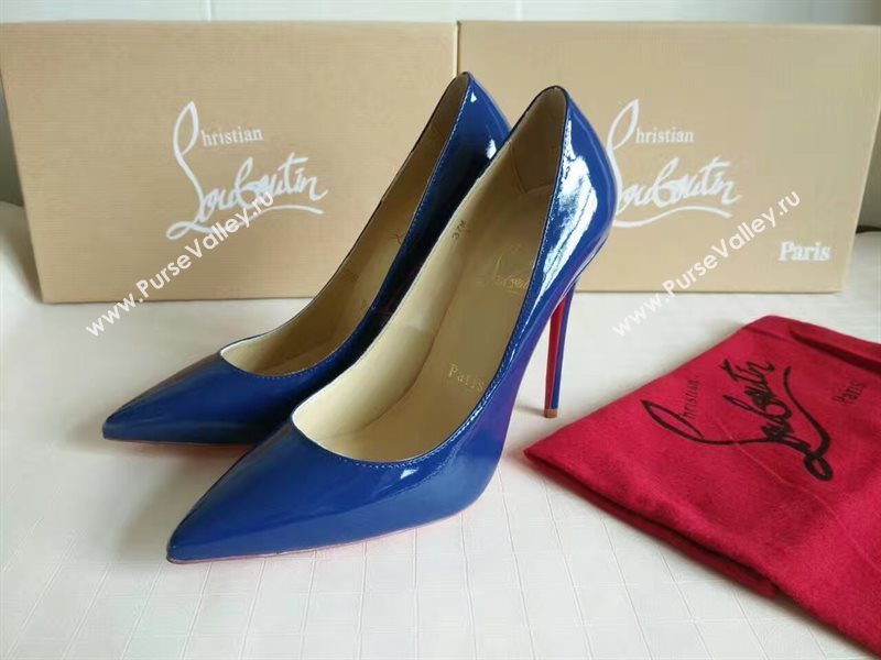 Christian Louboutin CL blue 11cm sandals heels shoes 4207