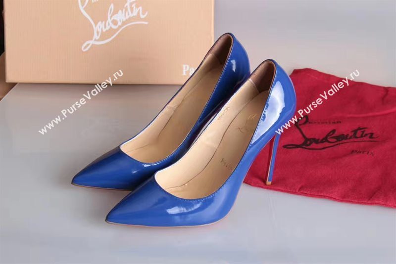 Christian Louboutin CL blue 11cm sandals heels shoes 4207