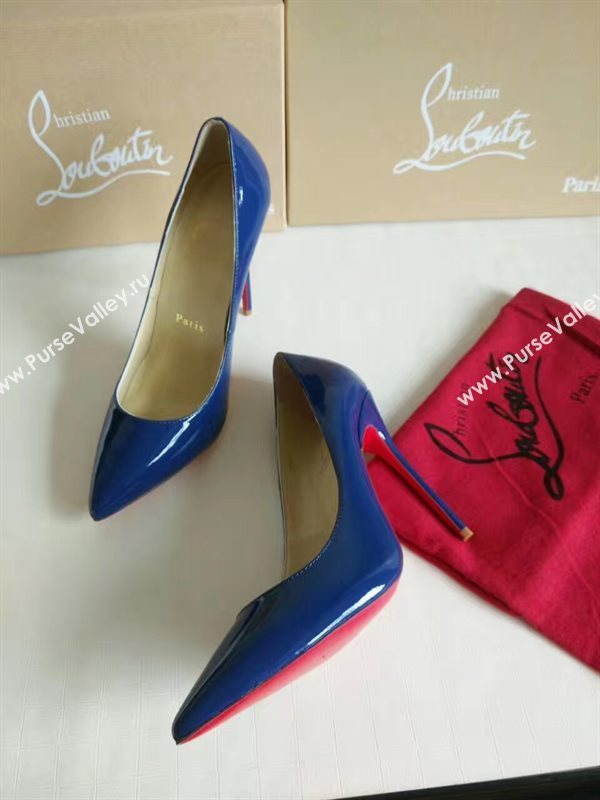 Christian Louboutin CL blue 11cm sandals heels shoes 4207