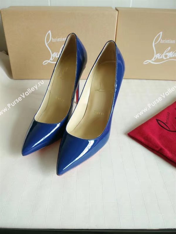 Christian Louboutin CL blue 11cm sandals heels shoes 4207