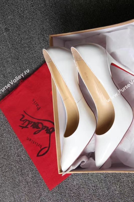 Christian Louboutin CL 11cm heels white sandals shoes 4208