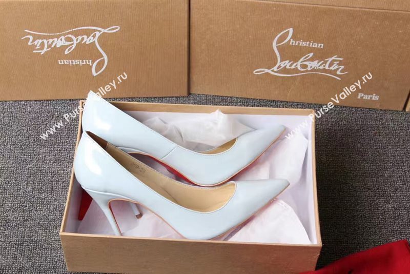 Christian Louboutin CL 11cm heels white sandals shoes 4208