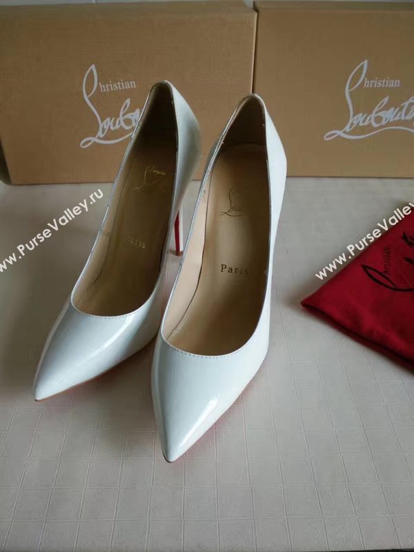 Christian Louboutin CL 11cm heels white sandals shoes 4208