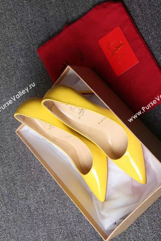 Christian Louboutin CL yellow 11cm sandals heels shoes 4209