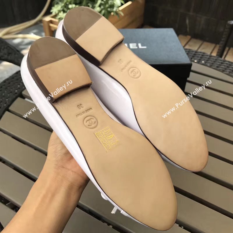 Chanel paint Ballet white shoes 4212