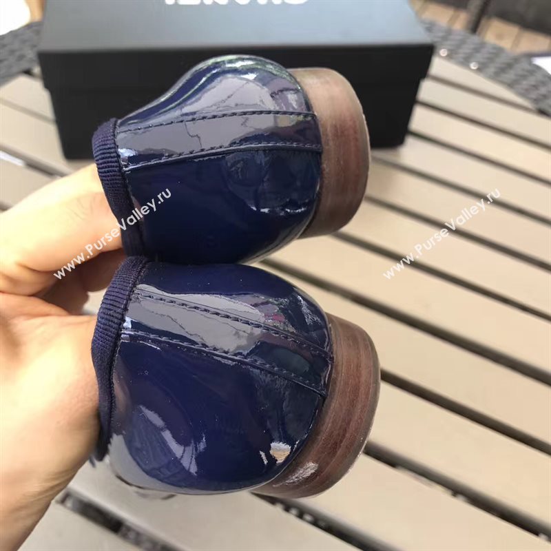 Chanel paint Ballet navy shoes 4213
