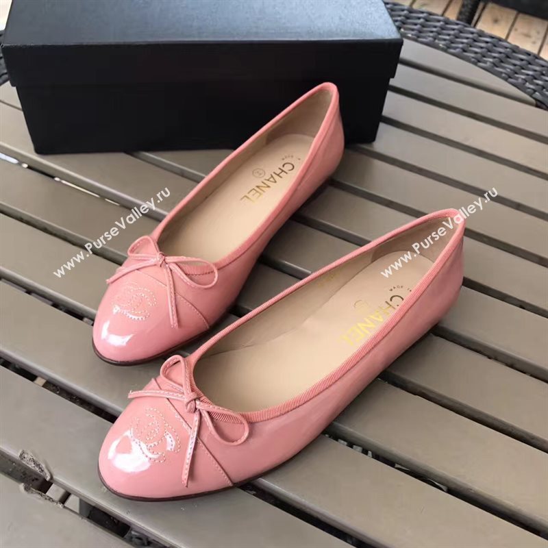 Chanel paint Ballet pink shoes 4214