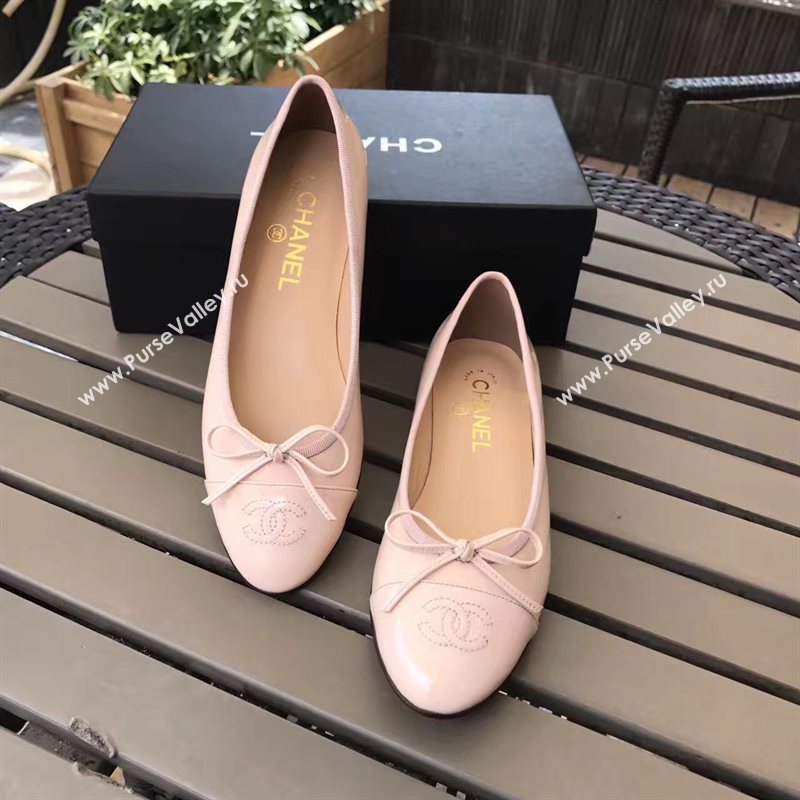 Chanel paint light Ballet pink shoes 4215