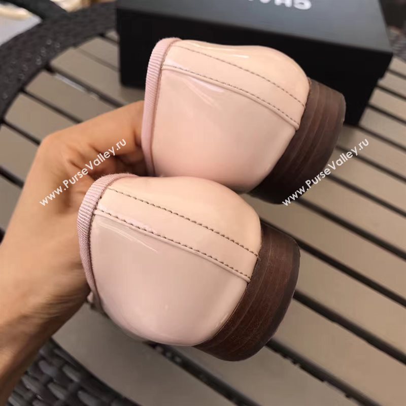 Chanel paint light Ballet pink shoes 4215