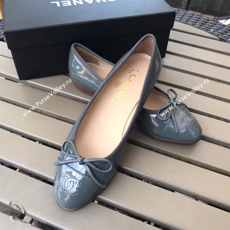 Chanel paint Ballet gray shoes 4216